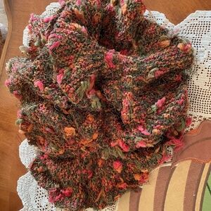 Italian Wool Winter Multicolor Ruffle Scarf